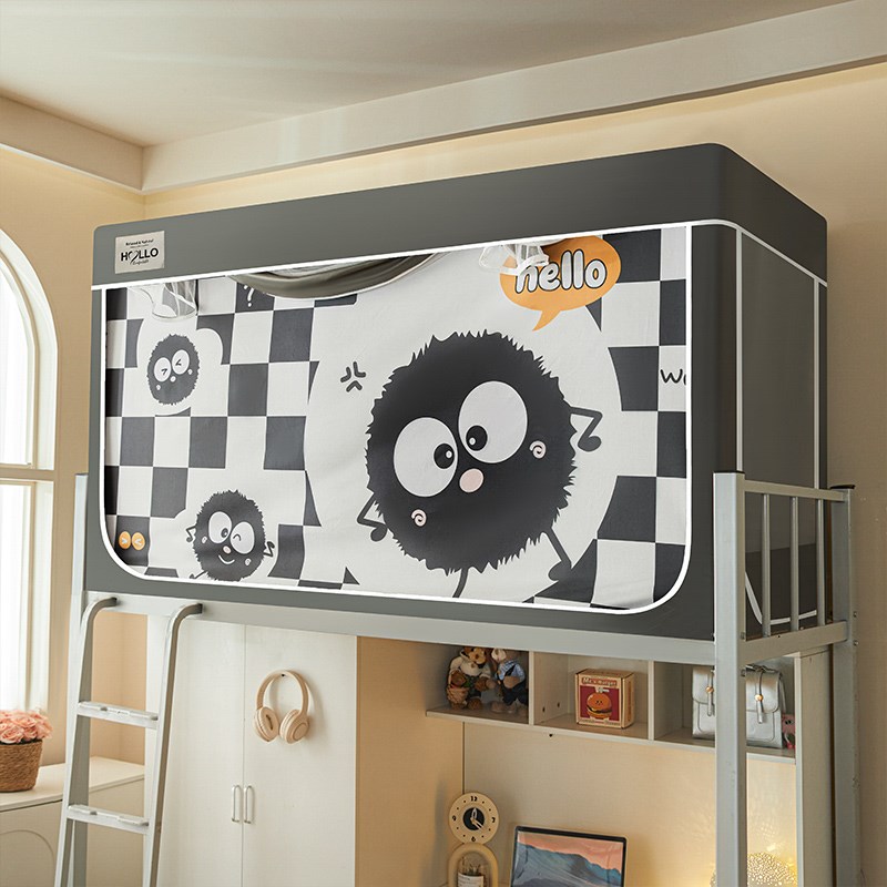 大学生宿舍强遮光床帘蚊帐一体式全包封闭寝室单人上下铺通窗