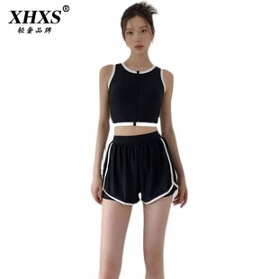 泳衣女保守分体2024新款 泡温泉游泳衣 夏微胖遮肚显瘦气质减龄大码