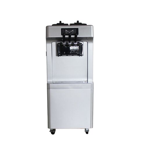 DF7218软冰激凌三头创业机器不锈钢料缸立式冰淇淋机商用实惠