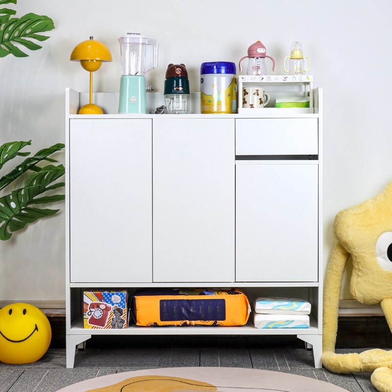 钢制宝宝喂养台家用婴儿用品储物柜落地置物整理箱儿童玩具收纳架