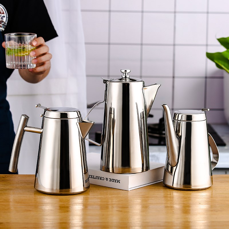 加厚平盖冷水壶饭店茶壶长嘴加汤壶果汁扎壶大容量壶