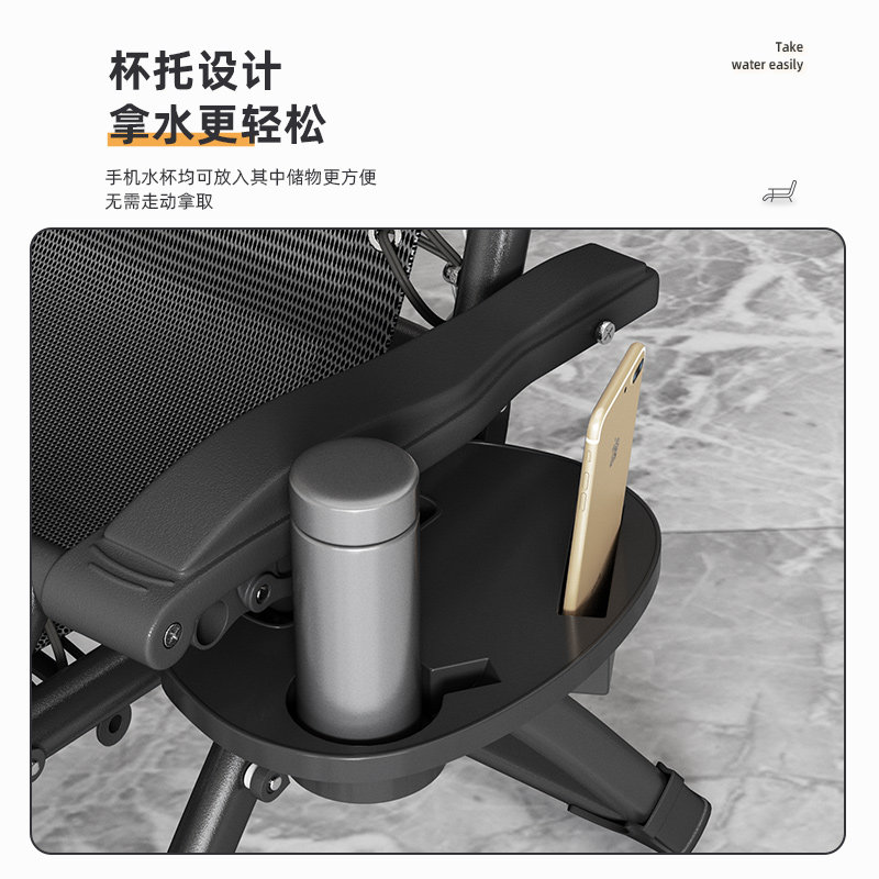 躺椅午休可折叠椅子办公室午睡单人躺床靠背懒人沙滩阳台家用休闲