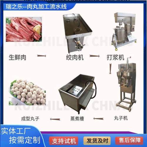 供应火锅丸子成套设备牛肉丸子成型机水煮丸子线设备厂家