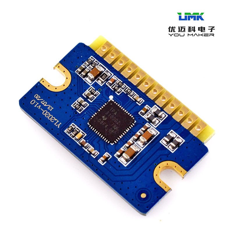 12V24V迷你D类数字左右双声道功放板模块车载音响喇叭改装diy配件