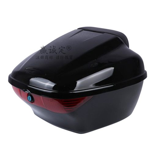 适用豪爵踏板车VF125尾箱HJ125T-25储物箱后备箱头盔箱加大