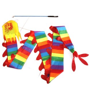 舞龙彩带儿童甩彩带彩条筒子甩龙广场甩龙健身龙小孩甩龙彩带