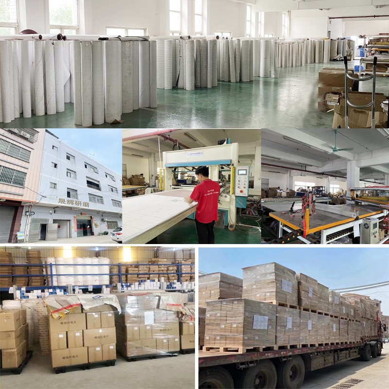 蓝色菱形防堵塞5寸圆盘砂纸 木工墙面金属打磨抛光自粘片菱形砂纸