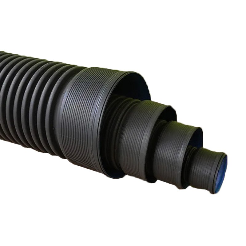 安徽六安波纹管工厂 200农村污水改造双壁波纹管 4级8级管道齐全