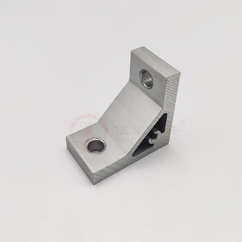 工业铝型材配件连接件 角铝 铝合金角件 90度直角角码带角度支架