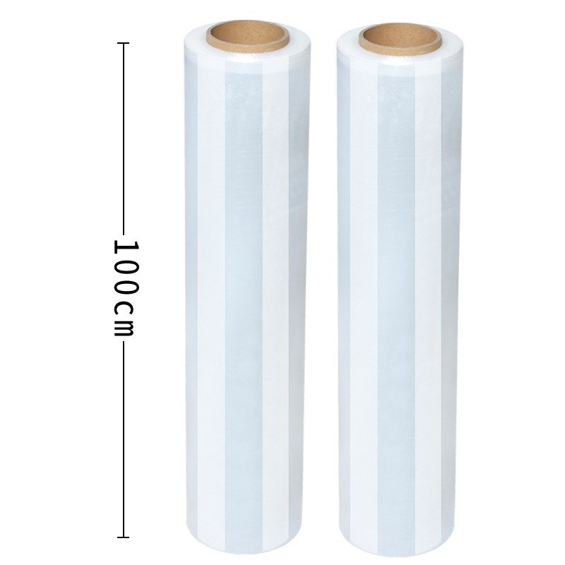 1米1.5米宽PE缠绕膜100cm150cm拉伸膜大卷保鲜膜工业自粘塑料薄膜