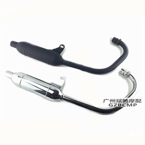 摩托车排气管适用CG125复古改装消声器短款回压鱼雷烟囱配件