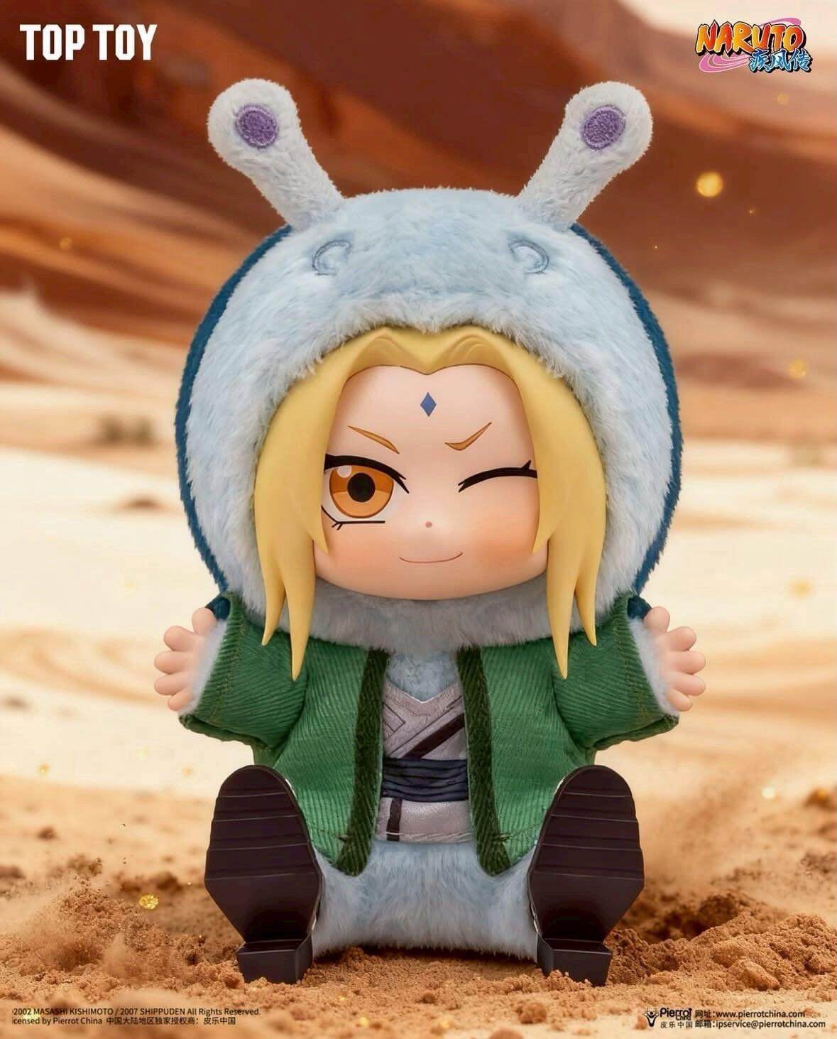 Pelúcia Tsunade Katsuyu Estilo Labubu Naruto Shippuuden Cute Beast Sitting Party (EAKI, Top Toy)