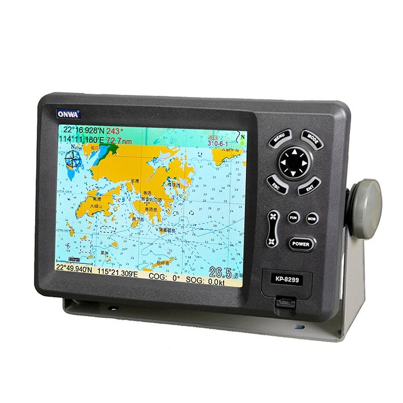 船用卫星GPS8寸导航仪ONWA安华KP8299微导海图机航海下网定位器