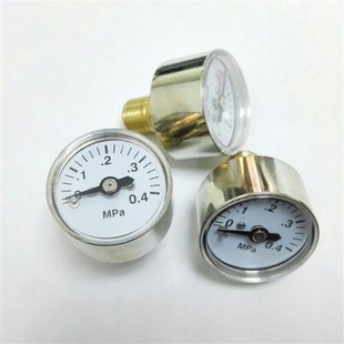金属壳 轴向小压力表 直径25mm 压力0 螺纹m10x1 0.4mpa 25Z