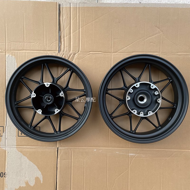 适用力帆KPV150/LF150T-8踏板前轮毂前轮圈前钢圈