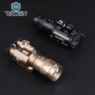 WADSN沃德森X400V爆闪型下挂式战术红激光镭射LED多功能手电筒