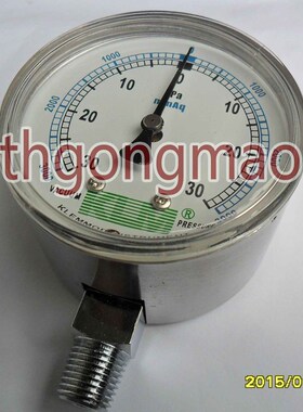 微压表,微压表,膜合表,KLM品牌 YE-63 -30KPA-0-30KPA