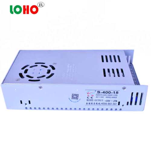 15V27A开关电源 15V16V18V400W直流门禁监控电源 DC15V400W充电器