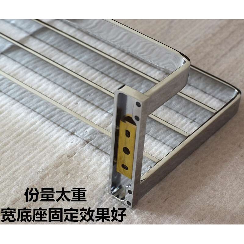 出口德国卫生间双层浴巾架 全铜毛巾架置物架 毛巾杆浴室五金挂件