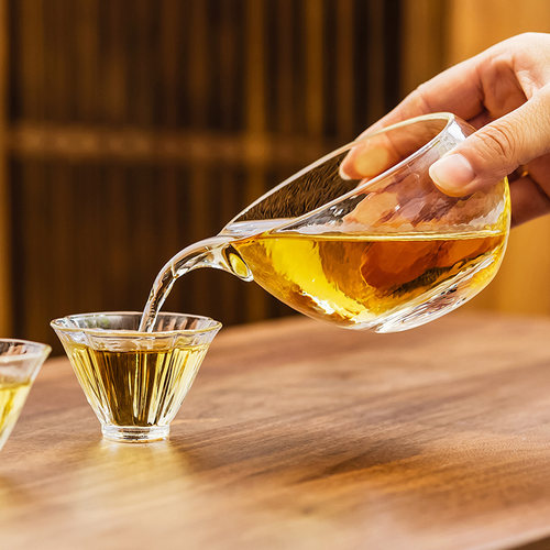 公道杯玻璃加厚耐热2024新款单个高硼硅茶海泡茶杯分茶器茶具