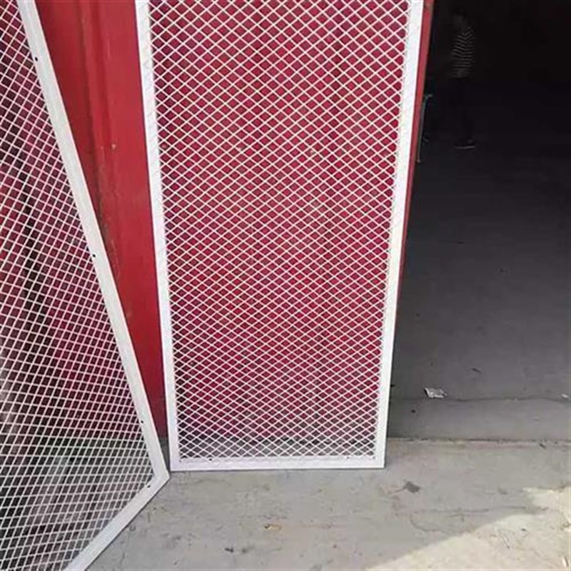 菱形网格网片装饰背景墙工业风吊顶铁丝网装饰墙面铁艺网格照片墙