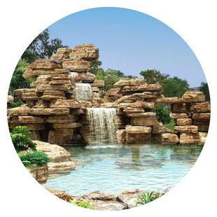 甄选假山石头造景庭院鱼池假山制作太湖石凉亭子假山设计施工园林