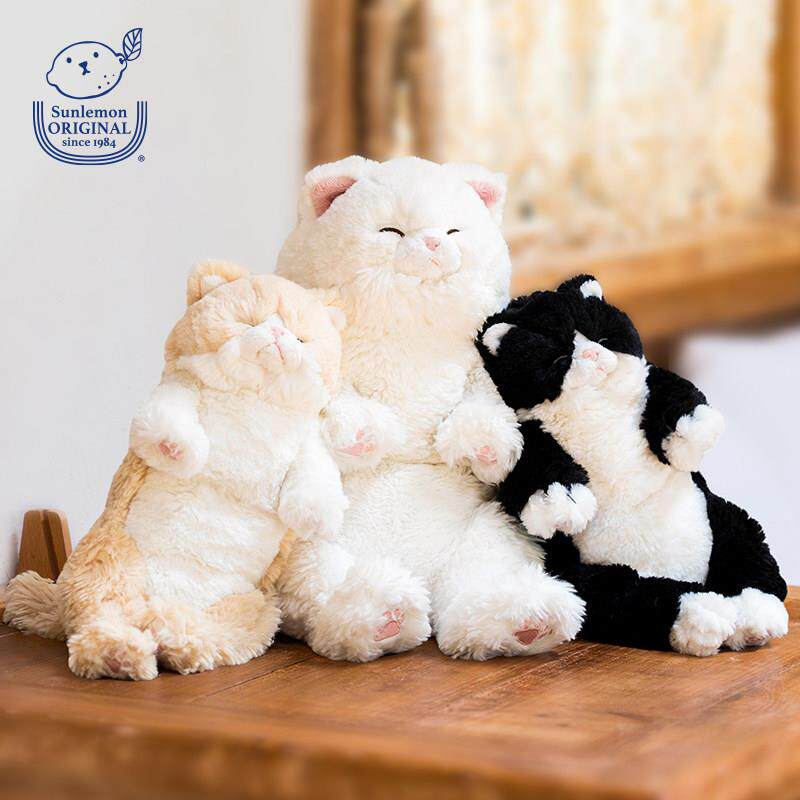 猫偶仿真猫咪毛P-6462绒公仔安玩睡抱枕娃娃生抚日玩觉具礼物女