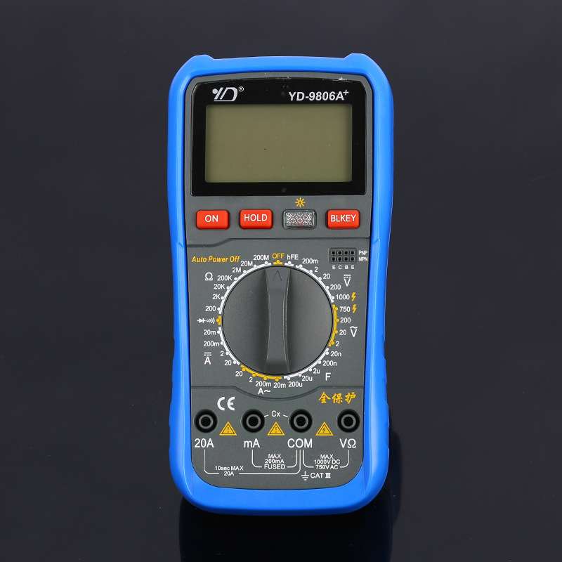 优度数字万用表YD-9806A+万用表多测量功能电工仪表现货
