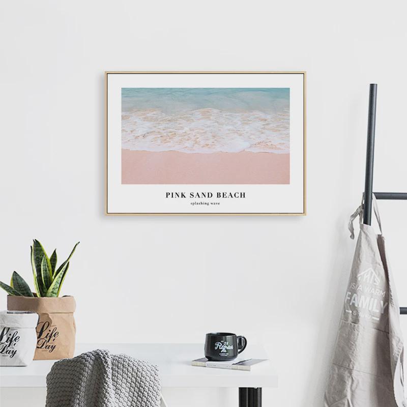 北欧海滩风景电表箱装饰画上翻电闸壁画网红风配电箱遮挡挂画图片