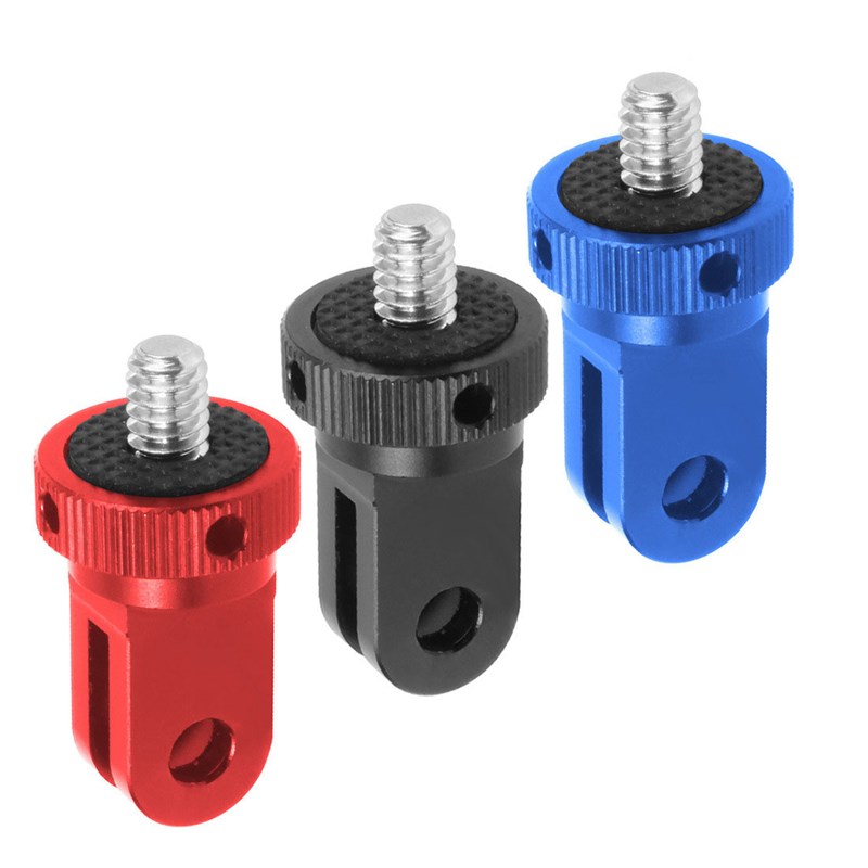 gopro hero7/6/5小蚁换接头 三脚架转换座铝合金1/4接口转换头