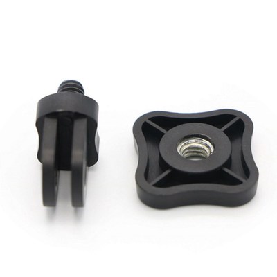 迷你三脚架转接头适用于goproHero5 4 3转接口1/4英寸转换螺丝