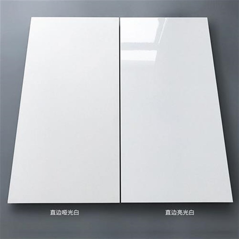 纯白色纯色哑光亮光墙砖400x800客厅全瓷中板瓷片卫生间厨房瓷砖