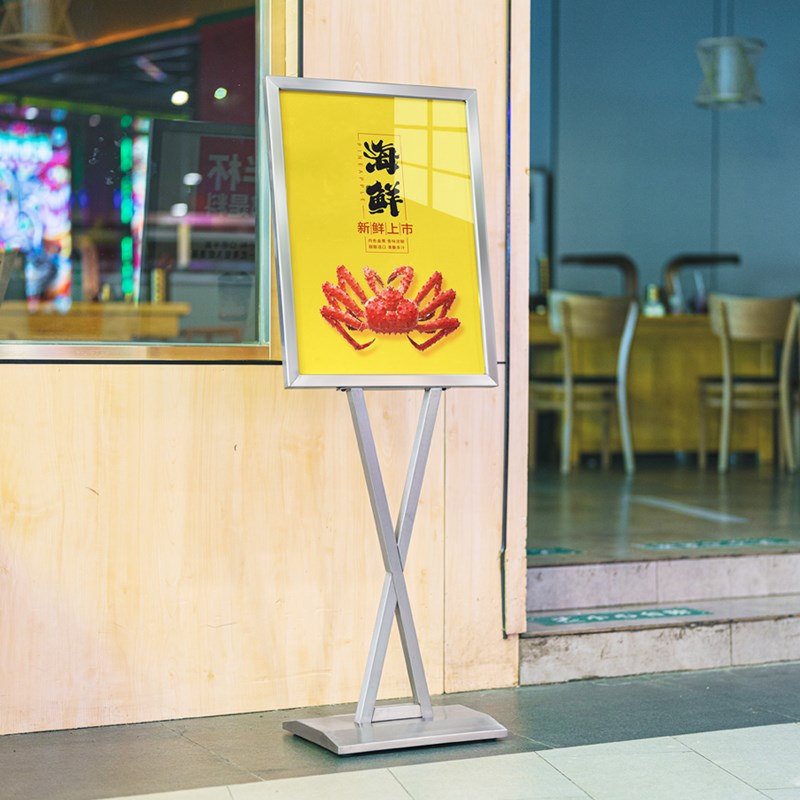 水牌立式广告牌展示牌宣传立牌定制落地招聘店门口海报展架支架子