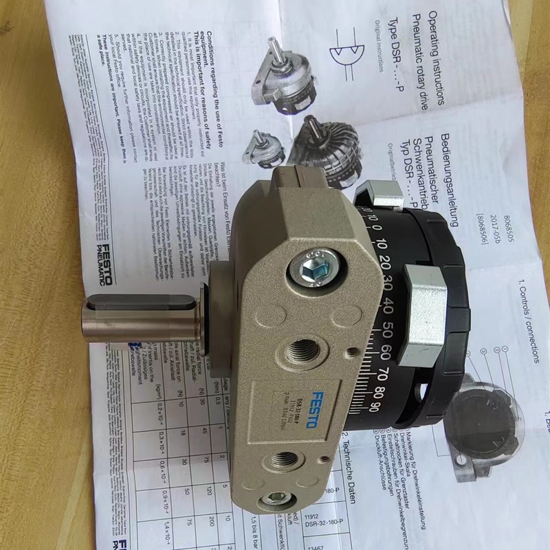 FESTO/DSR/DSRL12-16-25-32-40-180-P费斯托旋转摆动气缸全新