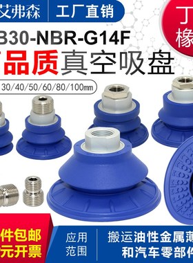 AFS艾弗森钣金真空吸盘A-B22/30/40/50/60/80/100/125-NBR-G14F/M