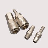 甄选泰克竹节快速自锁气管2分内丝接头快接快插气压表气动工具接