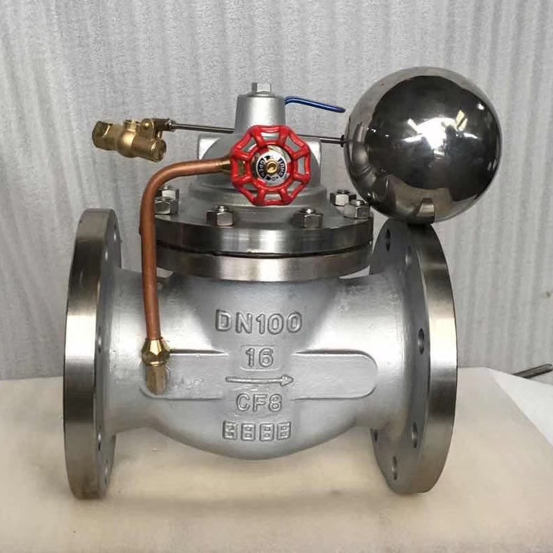 100X-16P 不锈钢遥控浮球阀 法兰式液压水位控制阀水箱自动补水阀