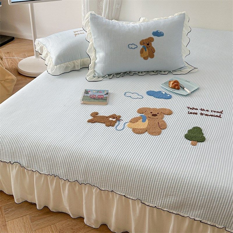 3DMAX冰感PE冰豆豆凉席三件套 可水洗冰丝席夏季软凉席空调席子