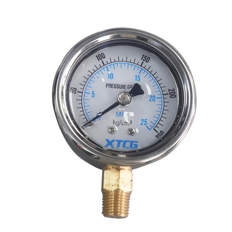 工厂直销耐震压力表YN600100/250/400KG/MPA1/4PT直出油压表液压