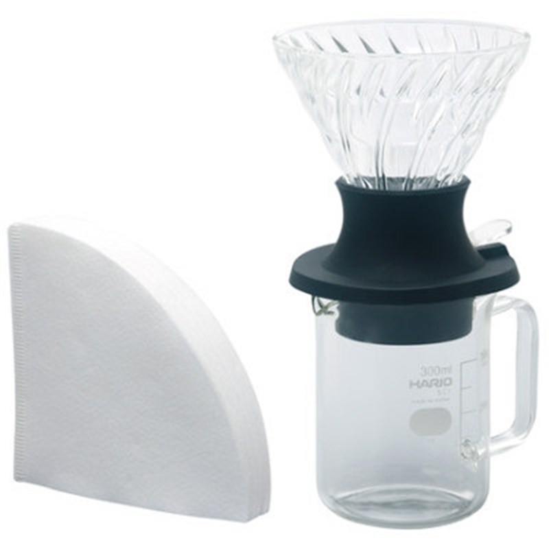 HARIO聪明杯 日本V60滤杯 手冲咖啡玻璃过滤杯浸泡茶套装器具