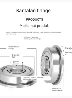 BAL/FL/F法兰轴承 603 604 605 606 607 608 609ZZ-E J SUS怡合达