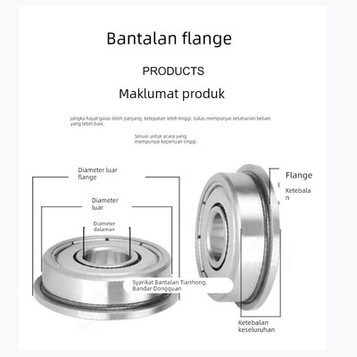 BAL/FL/F法兰轴承 603 604 605 606 607 608 609ZZ-E J SUS怡合达