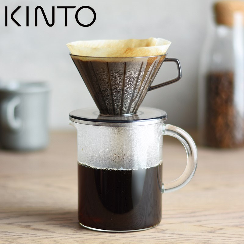 包邮日本Kinto 手冲咖啡分享壶 耐热玻璃直身分享壶 300ml/600ml