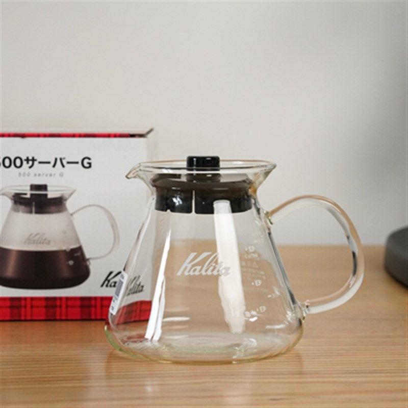 日本Kalita卡莉塔 手冲咖啡分享壶 玻璃咖啡壶300/500ml
