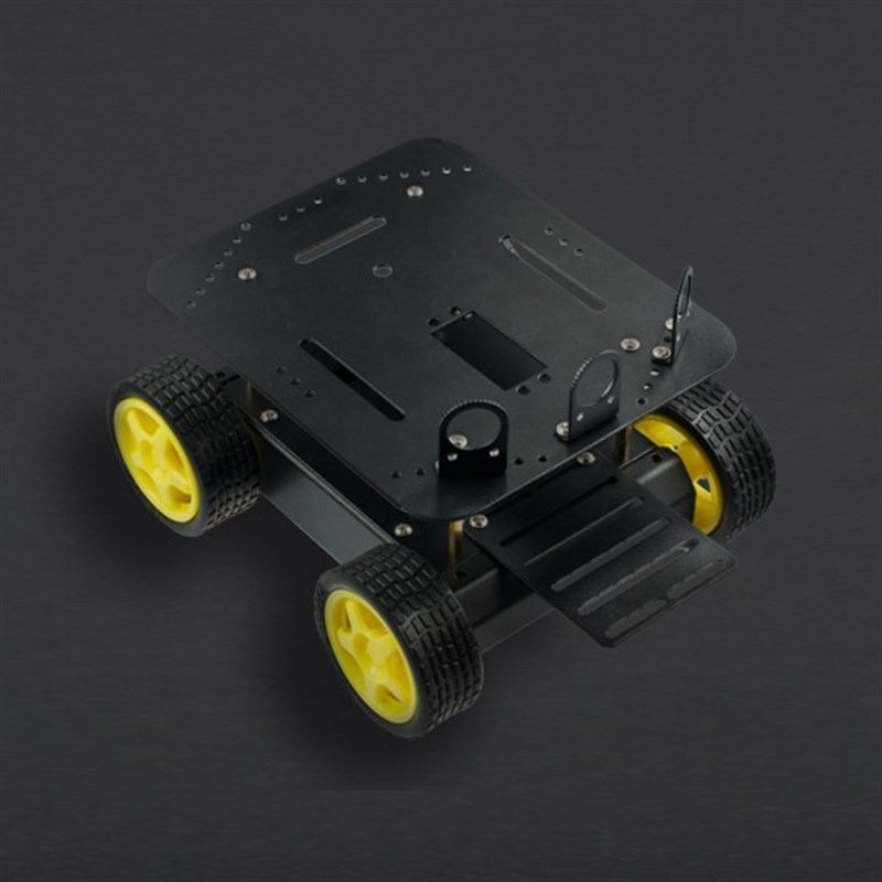 DFRobot A4WD四轮铝合金机器人智能车车散件兼容Arduino