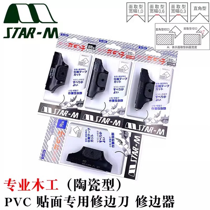 日本进口STARM陶瓷修边器PVC封边条刮刀木工齐头器免漆板倒角机