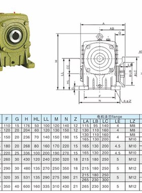 WPDKA WPDKS WPDKZ 蜗轮蜗杆减速机 减速器减速箱齿轮箱变速箱