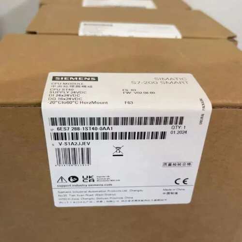 SIMATIC S7-200 SMART，CPU ST40，DC/DC/DC，6ES7288-1ST40-0AA1