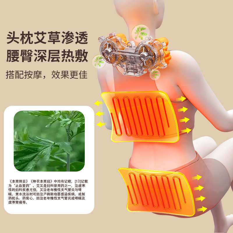 气囊颈椎按摩器颈部腰部背部全身多功能按摩垫家用躺椅电动床垫
