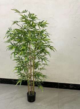 现货仿真春竹盆栽绿植盆栽摆件大型植物装饰盆景假绿植造景